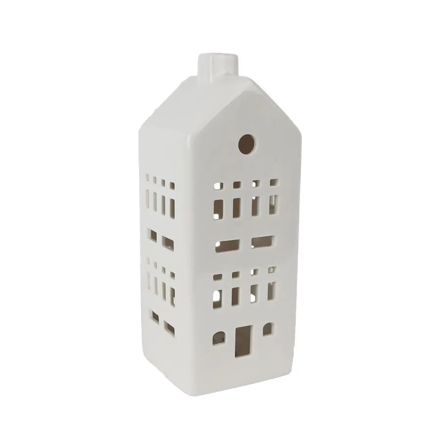 Svícen keramický domek